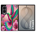 Coque pour Z FOLD 8 colibri et fleurs