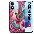 Coque pour Redmi Note 17 et PRO 4G 5G Max colibri et fleurs