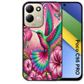Coque pour POCO C95 PRO colibri et fleurs