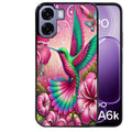 Coque pour Oppo A6 A6 A6K colibri et fleurs