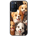 Coque noire taperso pour OPPO Reno 8 LITE avec motif chien smile protection antichoc personnalisée