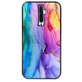 Coque noire taperso pour OPPO Reno 2 et 2Z avec motif marbre tie dye protection antichoc personnalisée