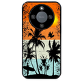 Coque noire taperso pour Magic 5 6 LITE et PRO avec motif hawai sun protection antichoc personnalisée