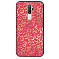 Coque noire taperso pour OPPO A5 A9 2020 avec motif leopard fuschia protection antichoc personnalisée