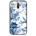 Coque noire taperso pour OPPO A5 A9 2020 avec motif japan art protection antichoc personnalisée