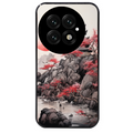 Coque noire taperso pour OnePlus 13 avec motif japan et temple protection antichoc personnalisée