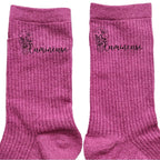 Chaussettes paillettes rose motif lumineuse