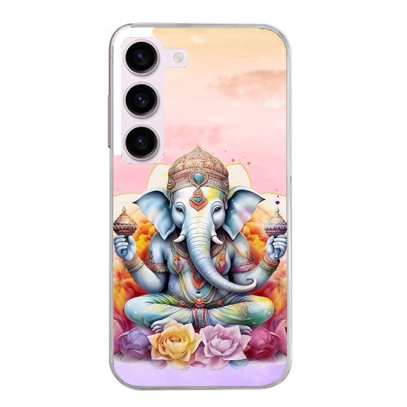 Coque taperso pour Galaxy A13 4G et 5G A23 A53 avec motif elephant namaste protection antichoc personnalisée