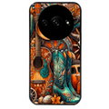 Coque noire taperso pour Redmi A3 avec motif cow boy et texas automne protection antichoc personnalisée