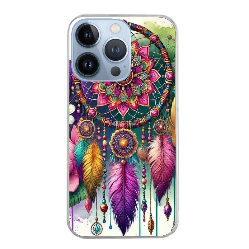 Coque taperso pour Iphone 12 et PRO MINI PRO MAX avec motif dreamcatcher et mandala protection antichoc personnalisée