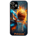 Coque noire taperso pour OPPO A5 PRO 4G et 5G avec motif basket ball color personnalise protection antichoc personnalisée