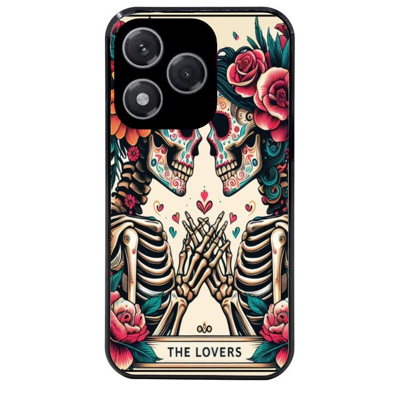 Coque noire taperso pour Honor 400 et Lite Pro Smart avec motif tete de mort lovers protection antichoc personnalisée
