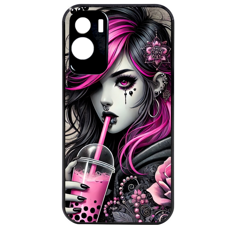 Coque noire taperso pour Honor 70 LITE 90 et LITE avec motif anime et gothic boba protection antichoc personnalisée