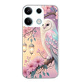 Coque taperso pour POCO M6 PRO 4G avec motif chouette cerisier protection antichoc personnalisée