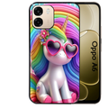 Coque noire taperso pour OPPO A6 A6X 4G et 5G avec motif licorne pop art protection antichoc personnalisée