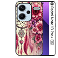 Coque noire taperso pour Redmi Note 13 PRO PLUS 5G avec motif dreamcatcher et coeur protection antichoc personnalisée