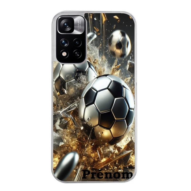 Coque taperso pour Redmi Note 12 4G 5G PRO 4G avec motif foot controle personnalisee protection antichoc personnalisée