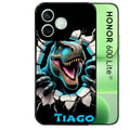 Coque noire pour Honor 600 LITE avec motif dino t rex personnaliséee protection antichoc personnalisée