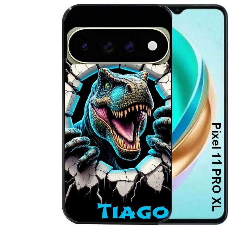 Coque pour Pixel 10 / 11 / PRO / XL personnalisée dino T Rex