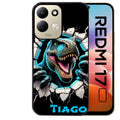 Coque pour Redmi 17 et 17C 4G 5G personnalisée dino T Rex