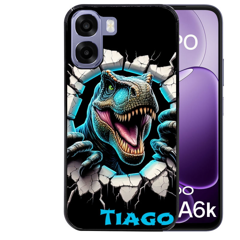Coque pour Oppo A6 A6 A6K personnalisée dino T Rex
