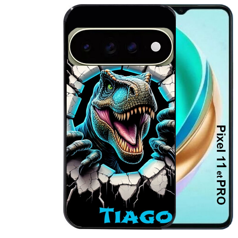 Coque pour Pixel 10 / 11 / PRO / XL personnalisée dino T Rex