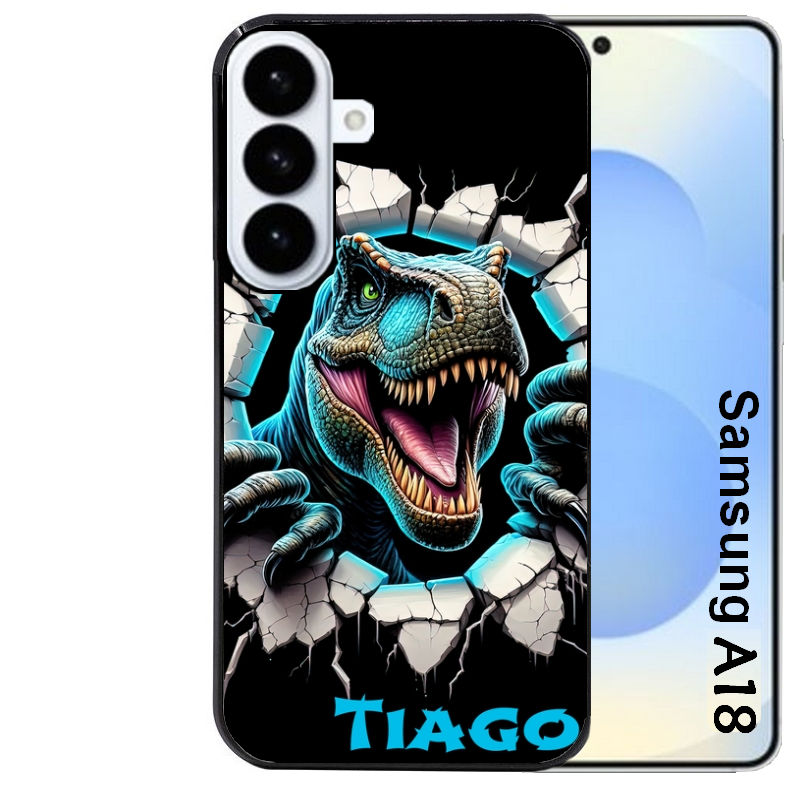 Coque pour Galaxy A08 A18 A28 A38 A58 personnalisée dino T Rex