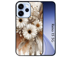 Coque noire taperso pour OPPO Reno 15 et F FS 5G avec motif dreamcatcher marguerite protection antichoc personnalisée