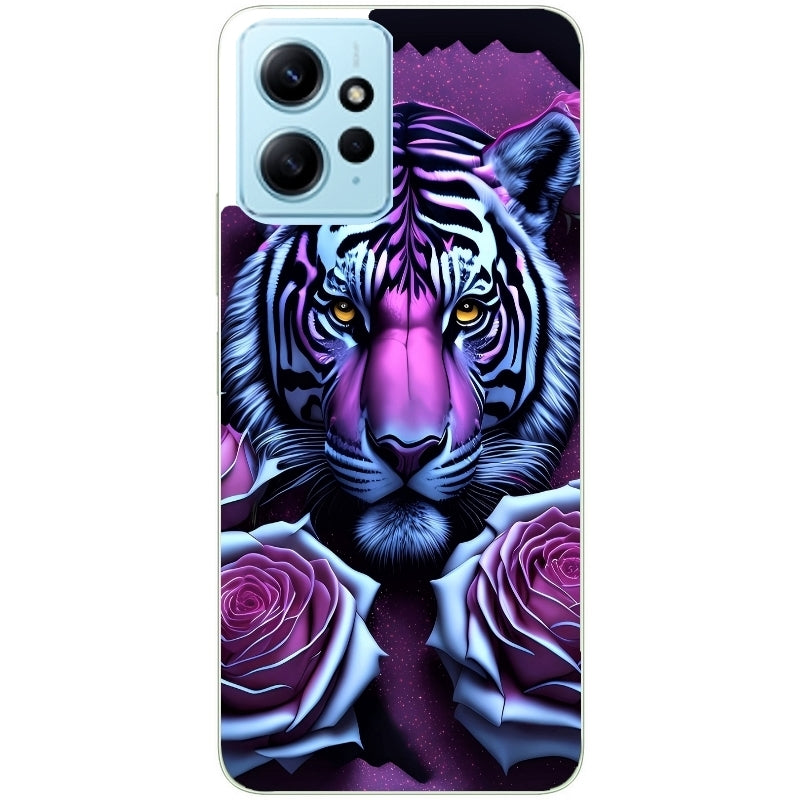 Coque taperso pour POCO X5 5G avec motif tigre uv style manga protection antichoc personnalisée