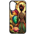 Coque noire taperso pour POCO C71 4G avec motif fee et fleurs protection antichoc personnalisée