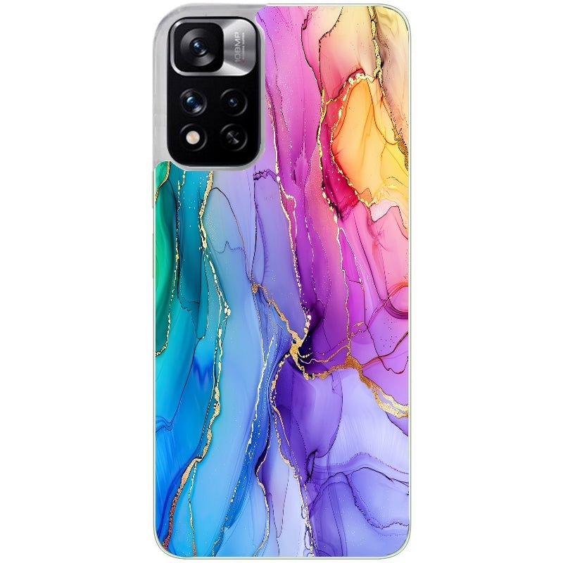 Coque taperso pour Redmi Note 10 4G 5G PRO 10S avec motif marbre tie dye protection antichoc personnalisée