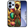 Coque noire taperso pour OPPO Reno 15 et F FS 5G avec motif fee et fleurs protection antichoc personnalisée