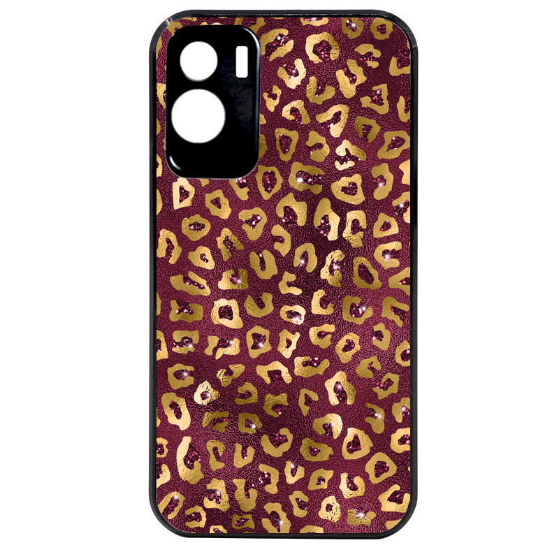 Coque noire taperso pour Honor 70 LITE 90 et LITE avec motif leopard grenat protection antichoc personnalisée