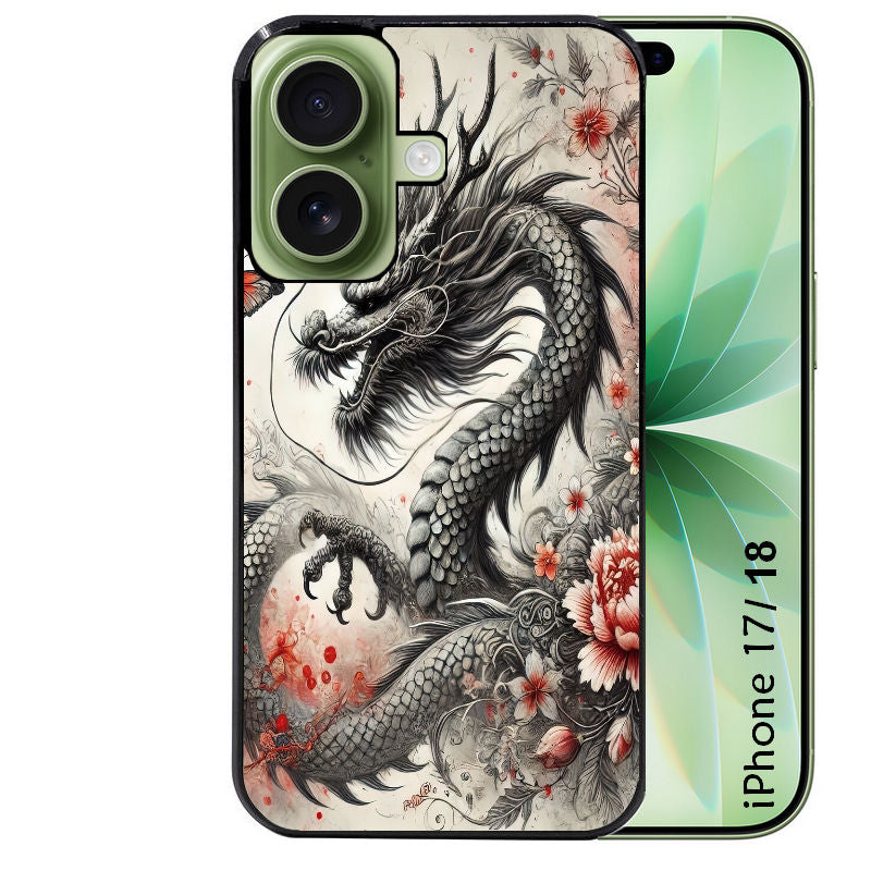 Coque pour Iphone 18 / PRO / PRO MAX / 18E dragon japan