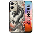 Coque pour Redmi 17 et 17C 4G 5G dragon japan