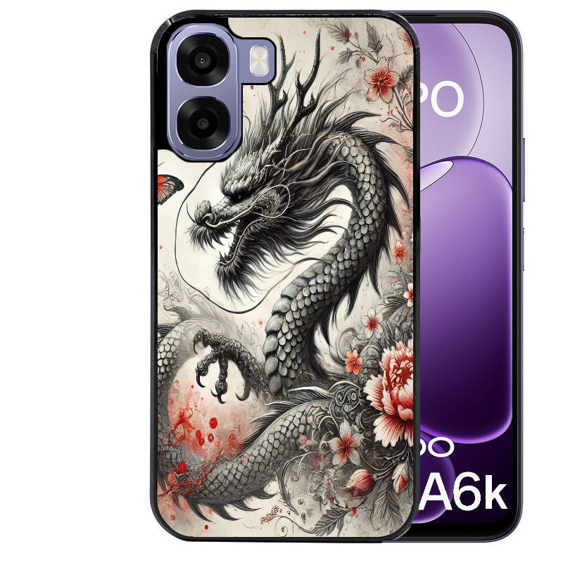 Coque pour Oppo A6 A6 A6K dragon japan