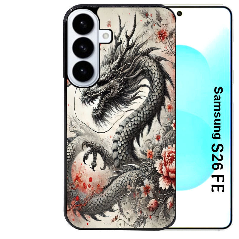 Coque pour Galaxy S26 et PLUS ULTRA FE dragon japan