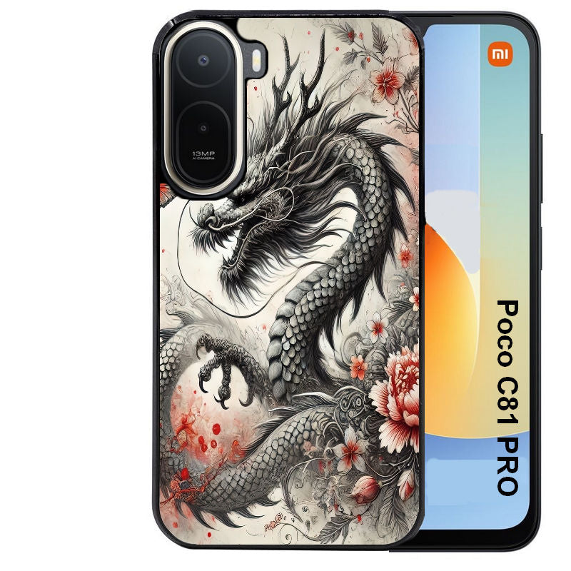Coque pour POCO C81 PRO dragon japan