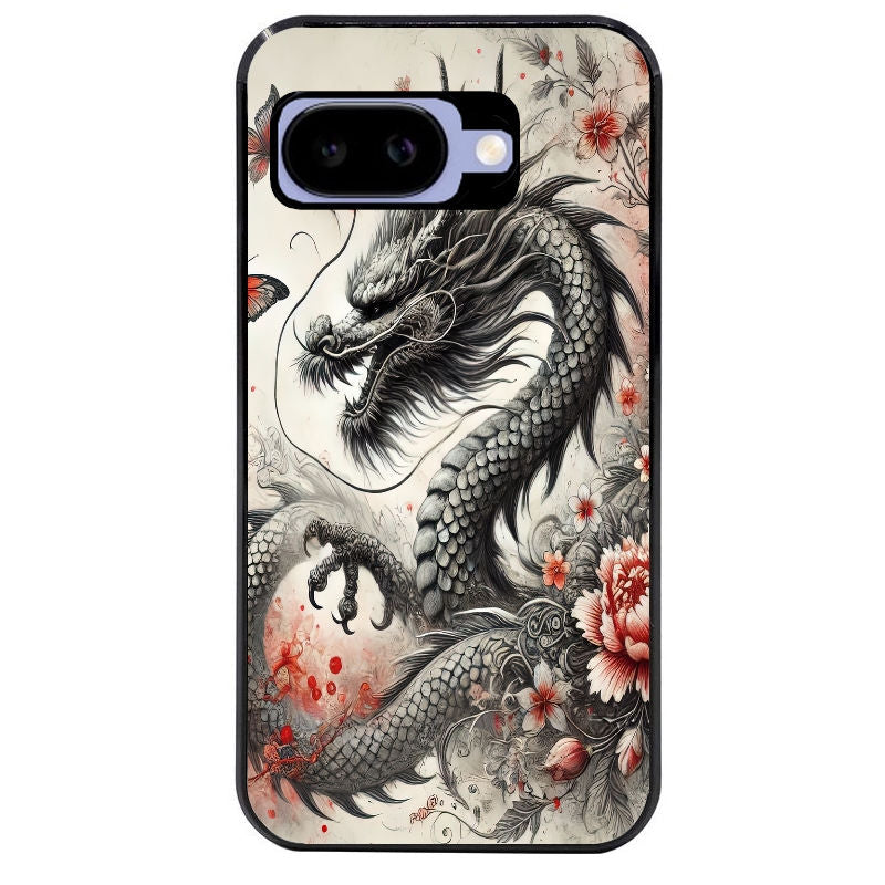 Coque pour Pixel 8A 9A 10A dragon japan