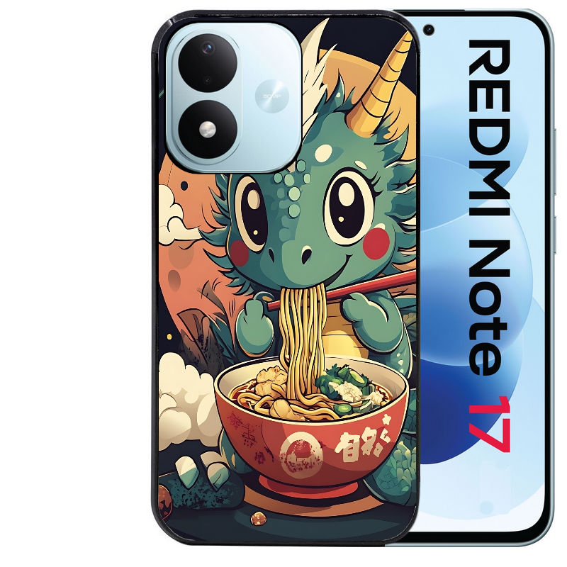 Coque pour Redmi Note 17 et PRO 4G 5G Max dragon ramen 1