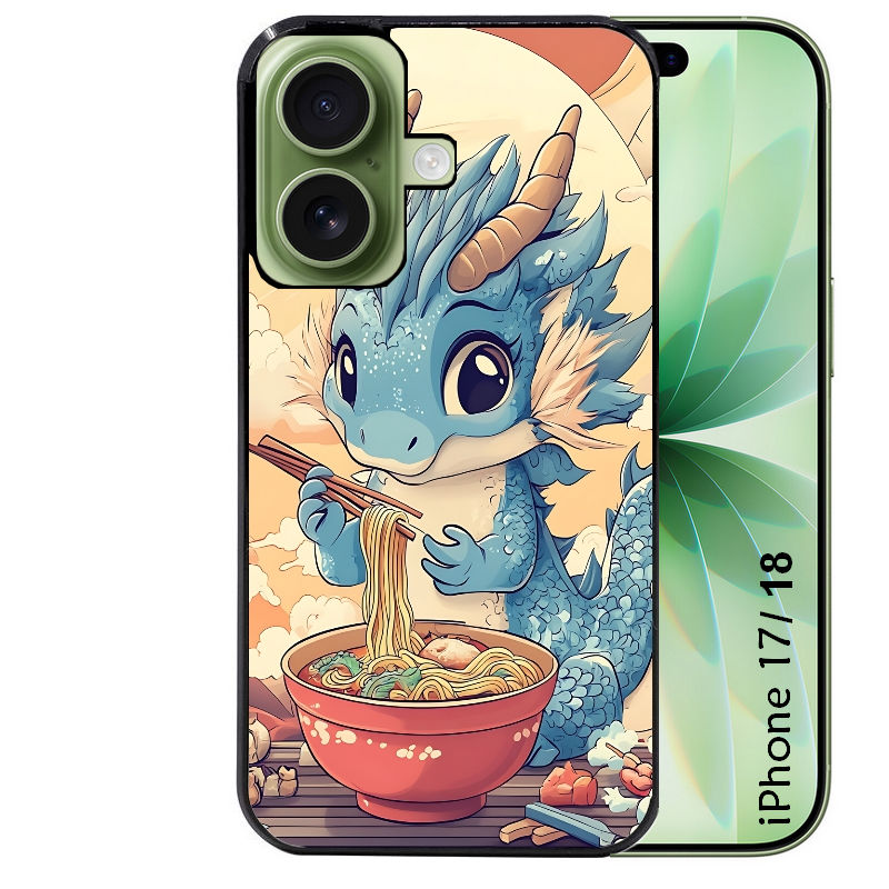 Coque pour Iphone 18 / PRO / PRO MAX / 18E dragon ramen 2