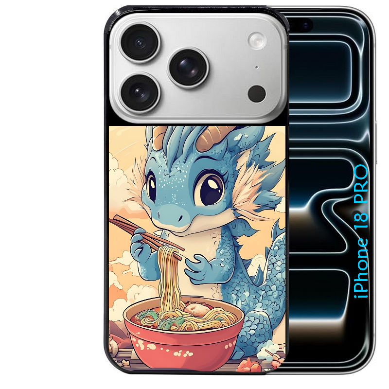 Coque pour Iphone 18 / PRO / PRO MAX / 18E dragon ramen 2