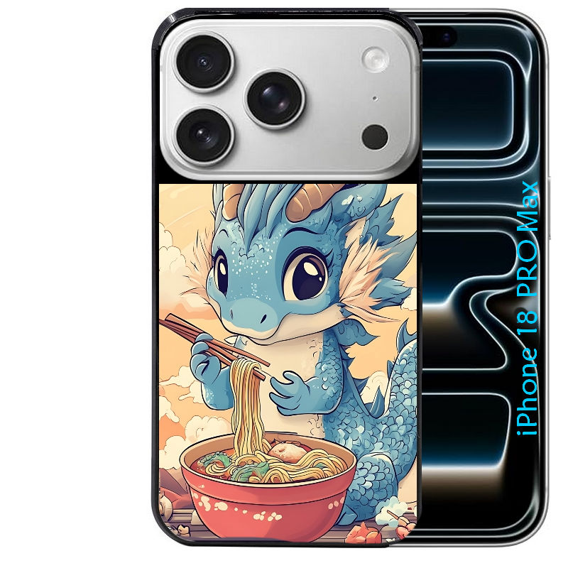 Coque pour Iphone 18 / PRO / PRO MAX / 18E dragon ramen 2