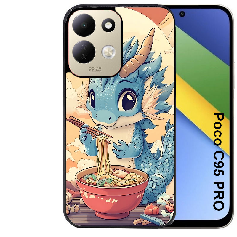 Coque pour POCO C95 PRO dragon ramen 2