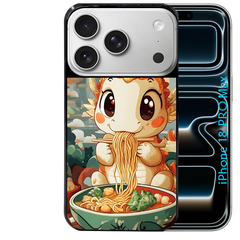 Coque pour Iphone 18 / PRO / PRO MAX / 18E dragon ramen 3