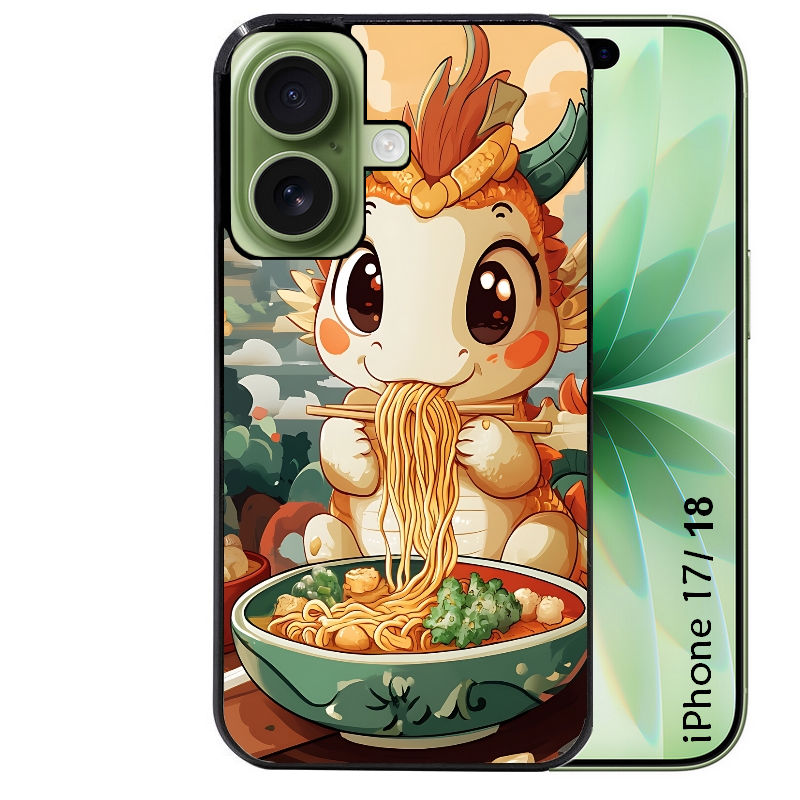 Coque pour Iphone 18 / PRO / PRO MAX / 18E dragon ramen 3