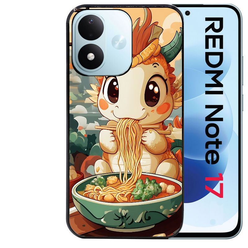 Coque pour Redmi Note 17 et PRO 4G 5G Max dragon ramen 3