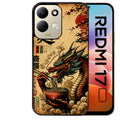 Coque pour Redmi 17 et 17C 4G 5G dragon ramen vintage