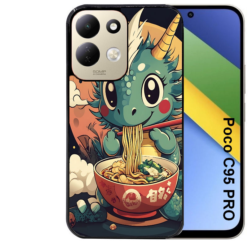 Coque pour POCO C95 PRO dragon ramen 1