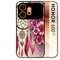 Coque noire taperso pour Honor 600 et 600 PRO avec motif dreamcatcher et coeur protection antichoc personnalisée